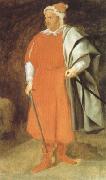 Diego Velazquez The Buffoon Don Cristobal de Castaneda y Pernia (Barbarroja) (df01) oil painting